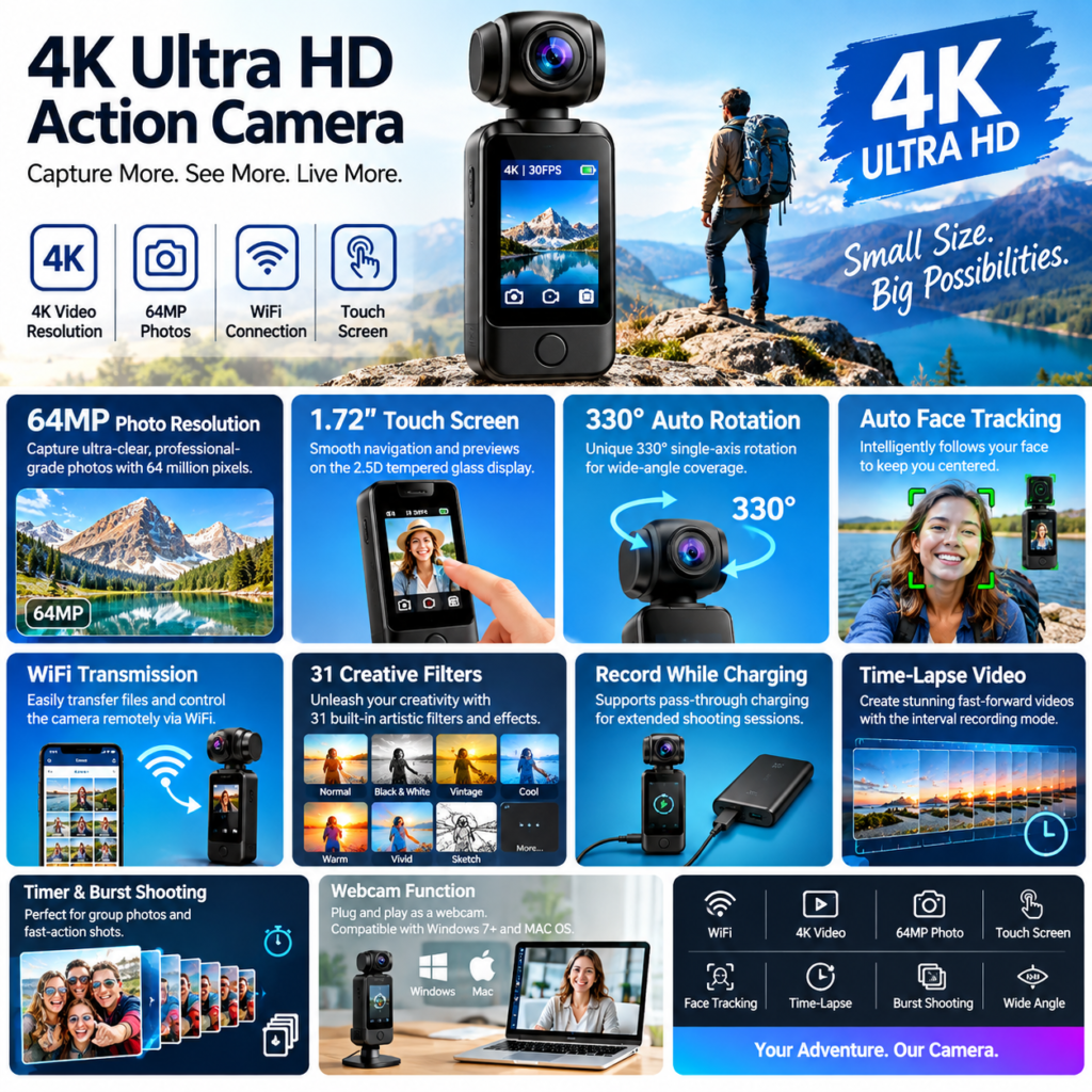 OURLIFE M105 review with real customer feedback. Is this $72 4K action camera with face tracking worth it? Specs, pros, cons & verdict inside.