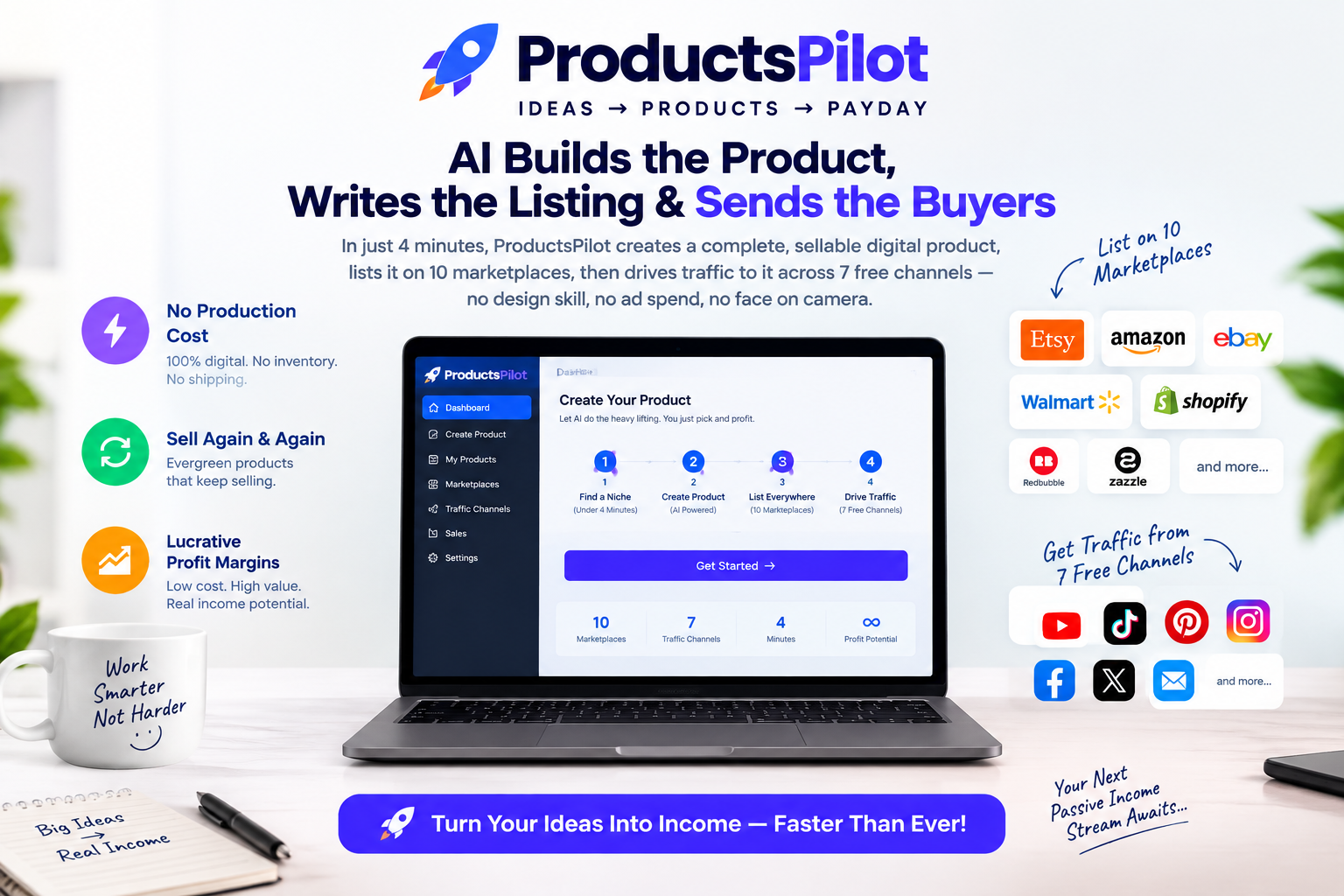 ProductsPilot review 2026 AI product to payday engine building sellable digital products in four minutes