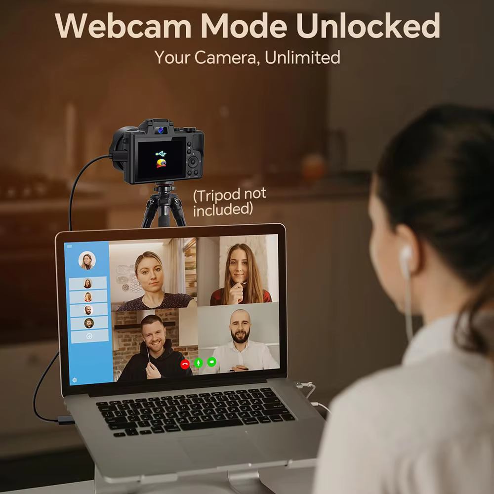 AMORUS 8K digital camera review — dual-lens, 88MP photos, 16x zoom, WiFi, touchscreen.