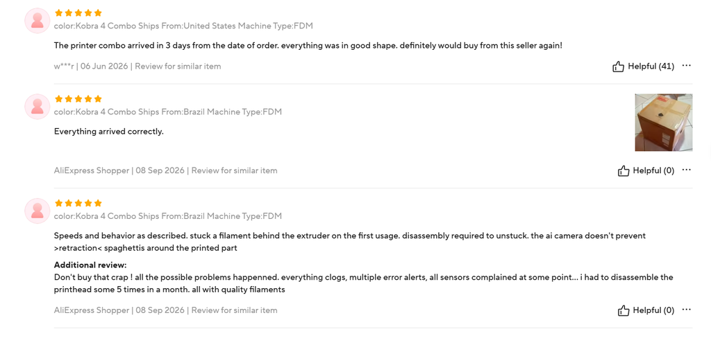 ANYCUBIC Kobra 4 Combo review: 4-color printing, 600mm/s speed & 65°C filament drying for $239. Real buyer feedback, specs & honest verdict inside.